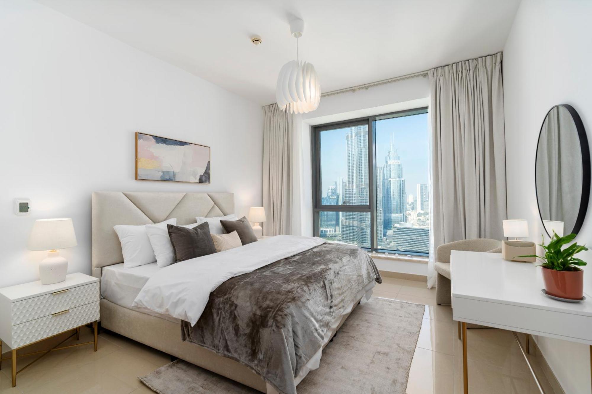Prestige Living 2Br With Full Burj Khalifa And Fountain View By Auberge ドバイ エクステリア 写真
