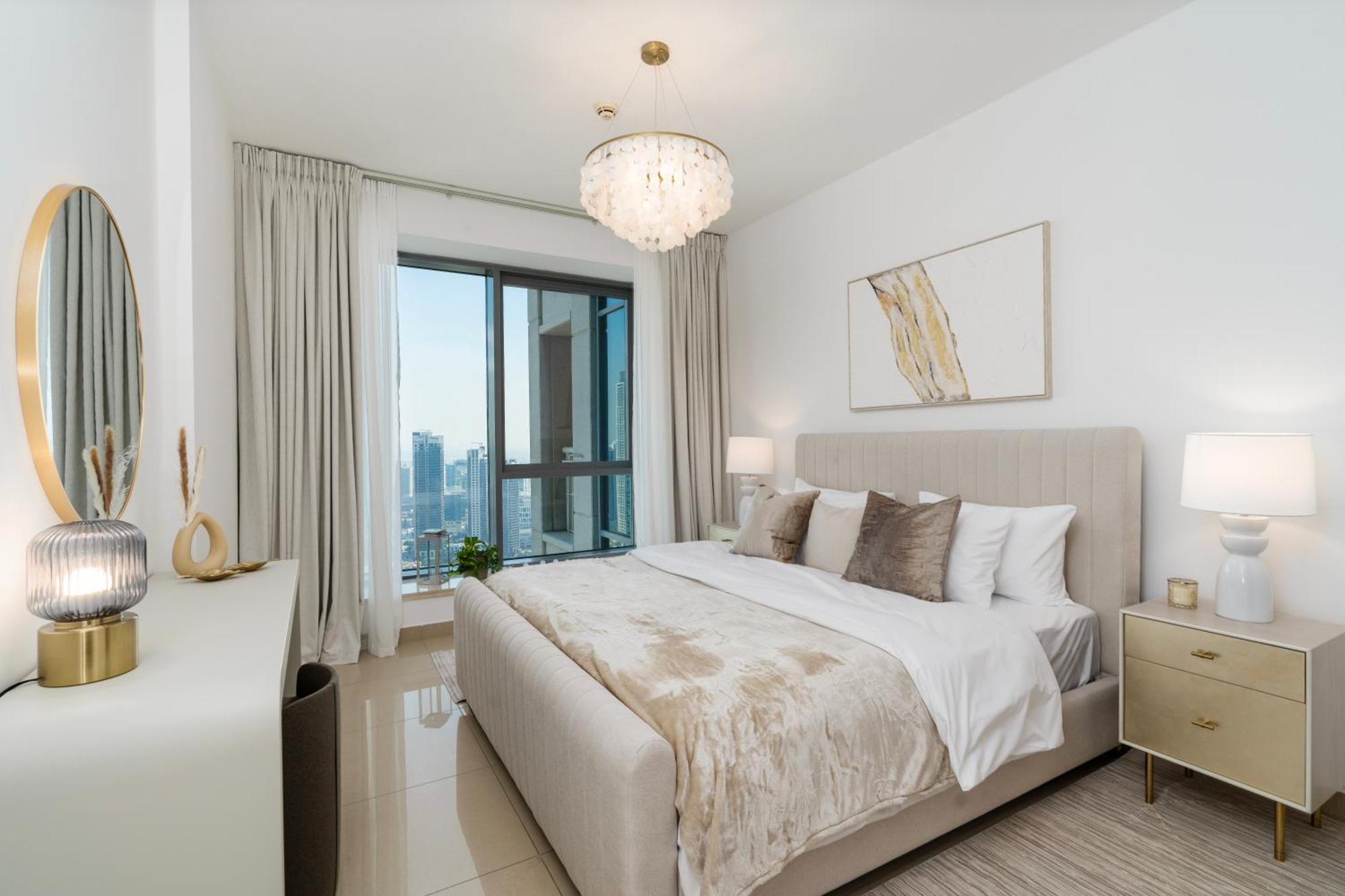 Prestige Living 2Br With Full Burj Khalifa And Fountain View By Auberge ドバイ エクステリア 写真